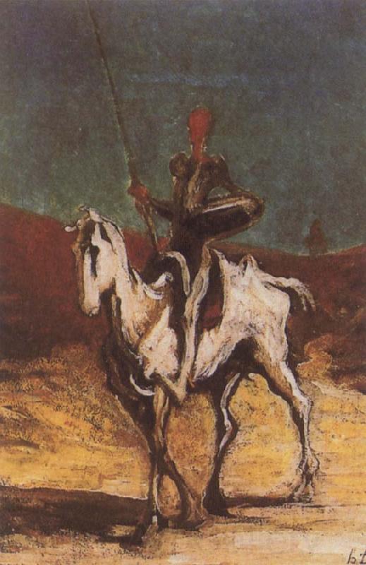 Honore  Daumier Don Quixote and Sancho Pansa Spain oil painting art